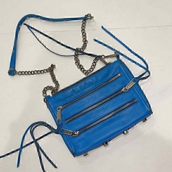 Rebecca Minkoff Handbags - BLUE REBECCA MINKOFF BLUE CROSSBODY PURSE Preloved